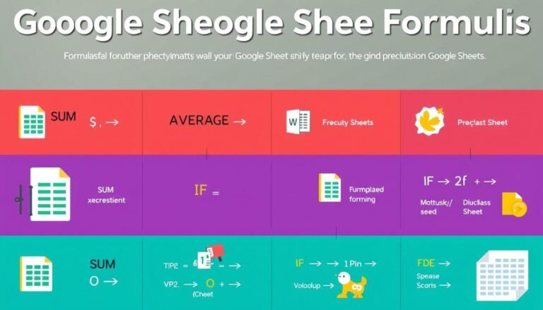 Google Sheets Formulas Cheat Sheet